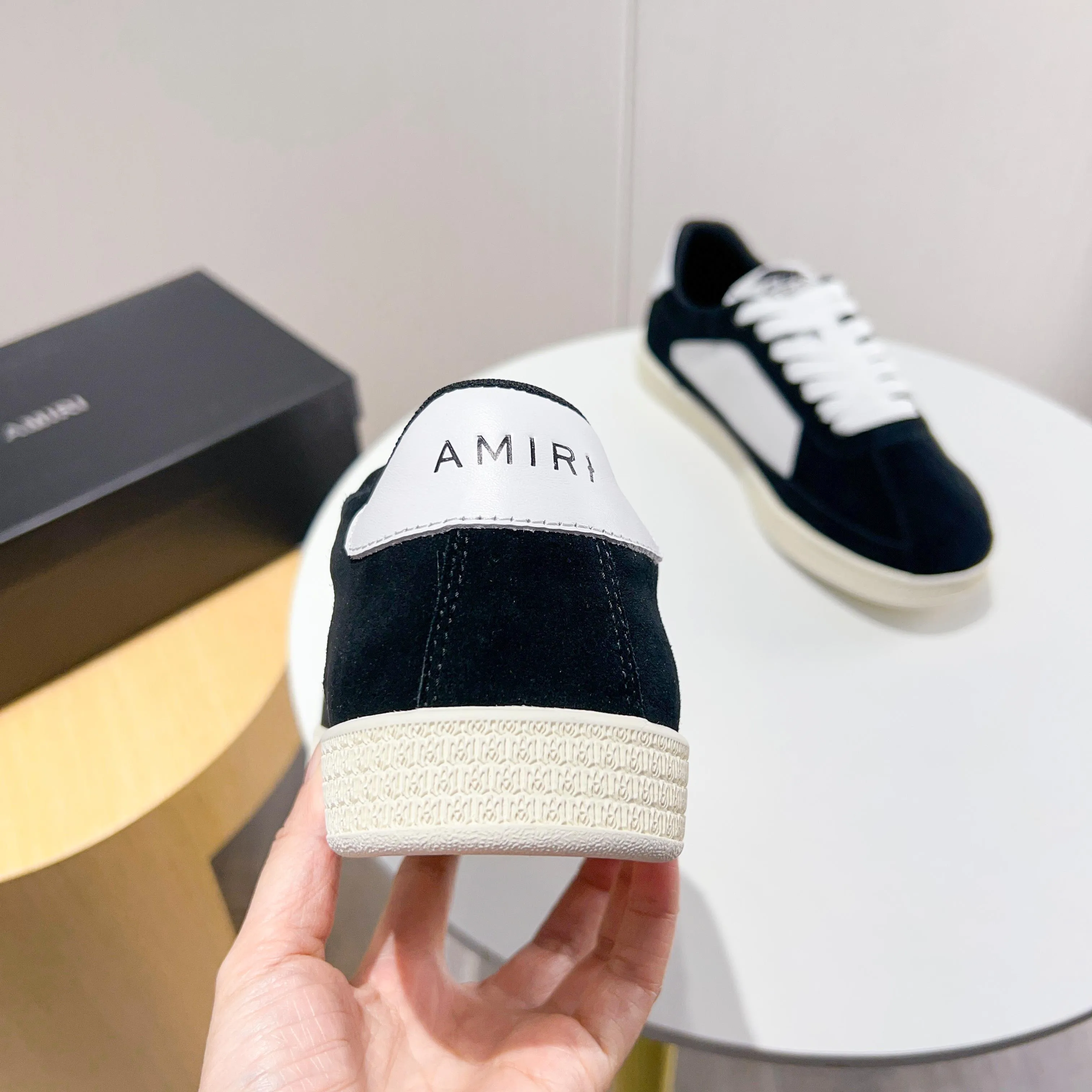 Men's shoes 💰420 [New style] 🌲🌲Balmain - New Amiri trendy shoes, low-top casual sports shoes, the same style as celebrities, made of selected pebbled cowhide and frosted cowhide, original outsole, comfortable on the feet, high-end workmanship, welcome to buy. Size: 39-45 (46 customized)
